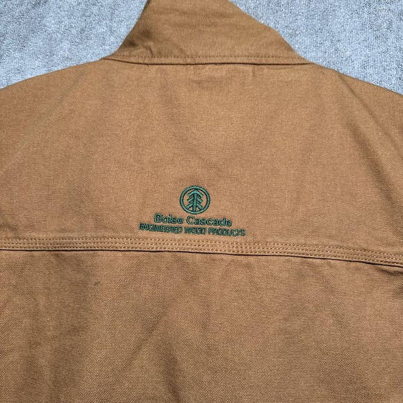 Carhartt‎ Sherpa Lined Duck Vest Brown Workwear Mock Neck Mens 2XL - Picture 13 of 14